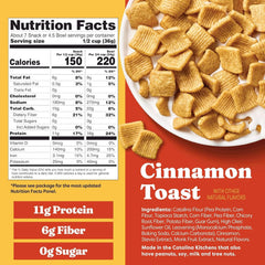Catalina Crunch Protein Cereal, Cinnamon Toast, 9 oz Bag (Pack of 2)