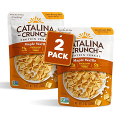 Catalina Crunch Protein Cereal, Maple Waffle, 9 oz Bag (Pack of 2)