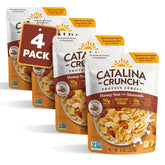 Catalina Crunch Protein Cereal - Breakfast Cereal with 10g of Protein, No Added Sugar - Gluten Free - Honey Nut with Almonds - 8 oz. Bag (Pack of 4) (Packaging May Vary)