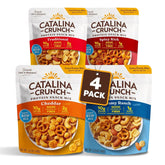 Catalina Crunch Protein Snack Mix with Cheese Crisps | 10g Protein, up to 2g Sugar per Serving | Good Source of Fiber, Gluten Free | Variety Pack 4 Flavors (Pack of 4) - Packaging May Vary