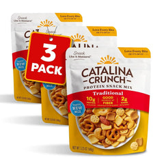 Catalina Crunch Protein Snack Mix, Traditional, 5.25 oz Bag (Pack of 3)