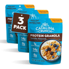 Catalina Crunch Protein Granola, Vanilla Almond, 8 oz Bag (Pack of 3)