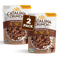 Catalina Crunch Protein Cereal, Dark Chocolate, 9 oz Bag (Pack of 2)