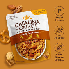 Catalina Crunch Protein Snack Mix, Honey Mustard, 5.25 oz Bag (Pack of 1)