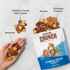 Catalina Crunch Mix Creamy Ranch Keto Snack Mix | Keto Friendly, Low Carb, Protein Snacks, 6Oz (Pack Of 3)