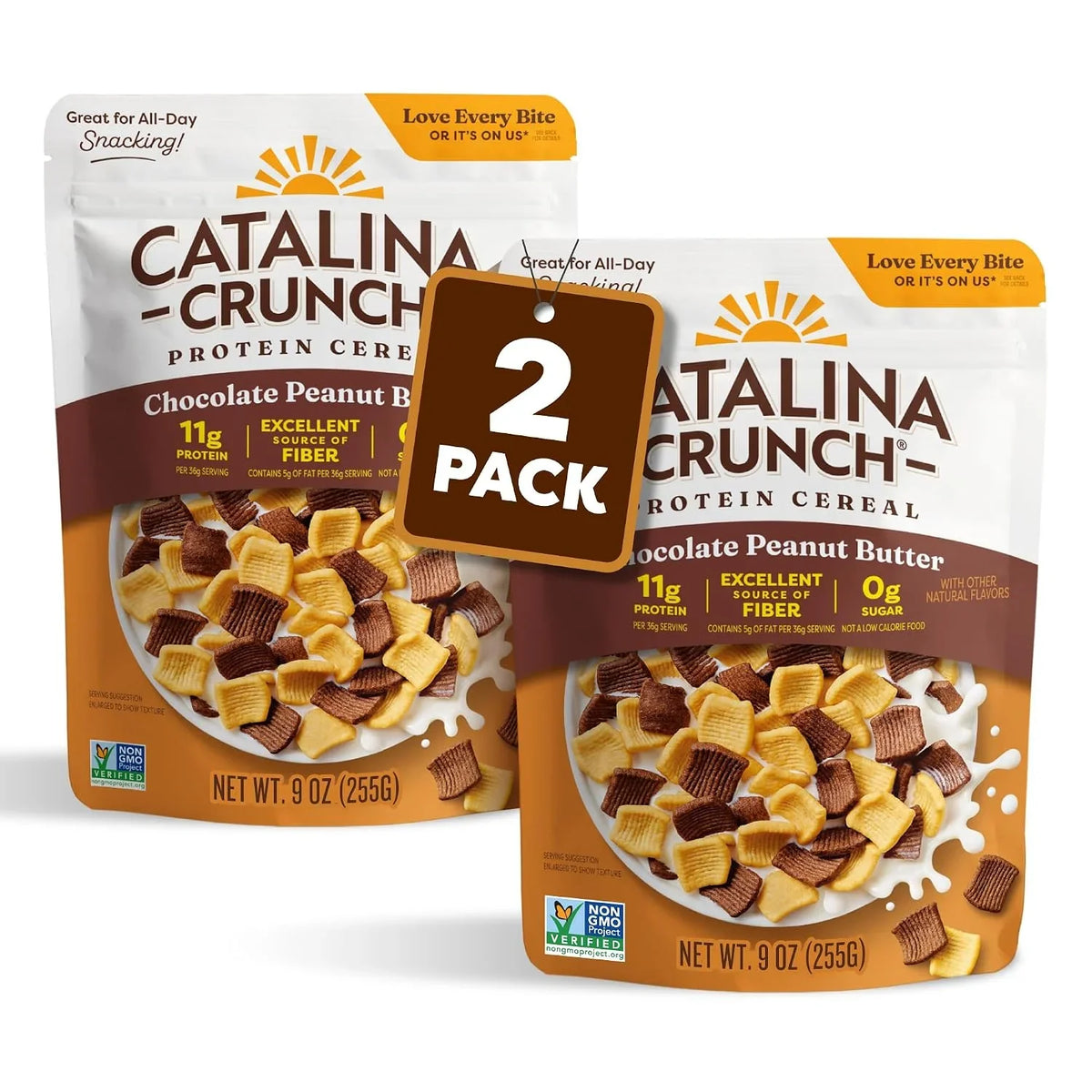 Catalina Crunch Protein Cereal, Chocolate Peanut Butter, 9 oz (Pack of 2)