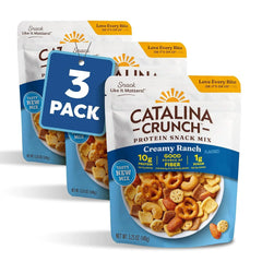 Catalina Crunch Protein Snack Mix, Creamy Ranch, 5.25 oz Bag (Pack of 3)