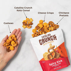 Catalina Crunch Mix Spicy Kick Keto Snack Mix | Keto Friendly, Low Carb, Protein Snacks, 6Oz (Pack Of 3)