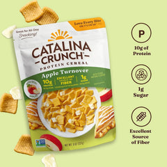 Catalina Crunch Protein Cereal, Apple Turnover, 8 oz Bag (Pack of 1)