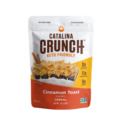 Catalina Crunch Cinnamon Toast Keto Cereal (9Oz Bag) | Low Carb, Sugar Free, Gluten Free, Grain Free | Keto Snacks, Vegan, Plant Based Protein | Breakfast Cereals | Keto Friendly Food