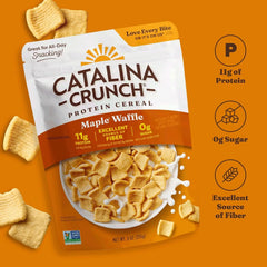 Catalina Crunch Protein Cereal, Maple Waffle, 9 oz Bag (Pack of 2)