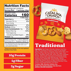 Catalina Crunch Protein Snack Mix, Traditional, 1.23 oz, 5 Count