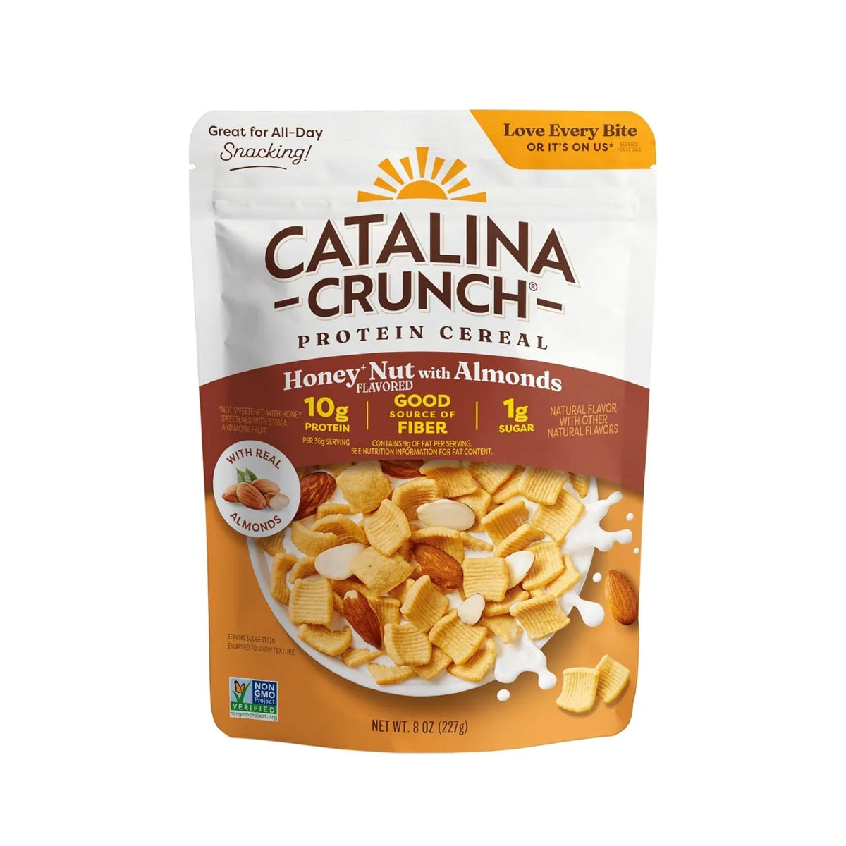 Catalina Crunch Protein Cereal Honey Nut with Almonds, 8 oz Bag (Pack of 1)