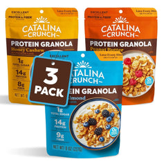 Catalina Crunch Protein Granola, Variety Pack, 8 oz Bag (Pack of 3)