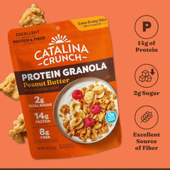 Catalina Crunch Protein Granola, Peanut Butter, 8 oz Bag (Pack of 1)
