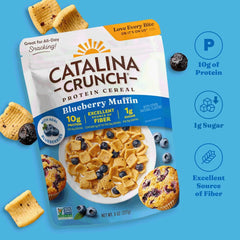 Catalina Crunch Protein Cereal, Blueberry Muffin, 8 oz Bag (Pack of 2)