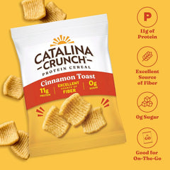 Catalina Crunch Protein Cereal, Cinnamon Toast Crunch, 1.27 oz, 6 Count
