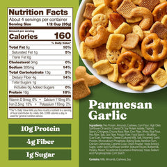 Catalina Crunch Protein Snack Mix, Parmesan Garlic, 5.25 oz Bag (Pack of 3)